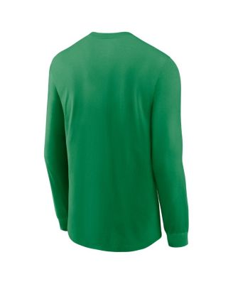Men's Green Oregon Ducks 2025 Sideline Performance Long Sleeve T-Shirt