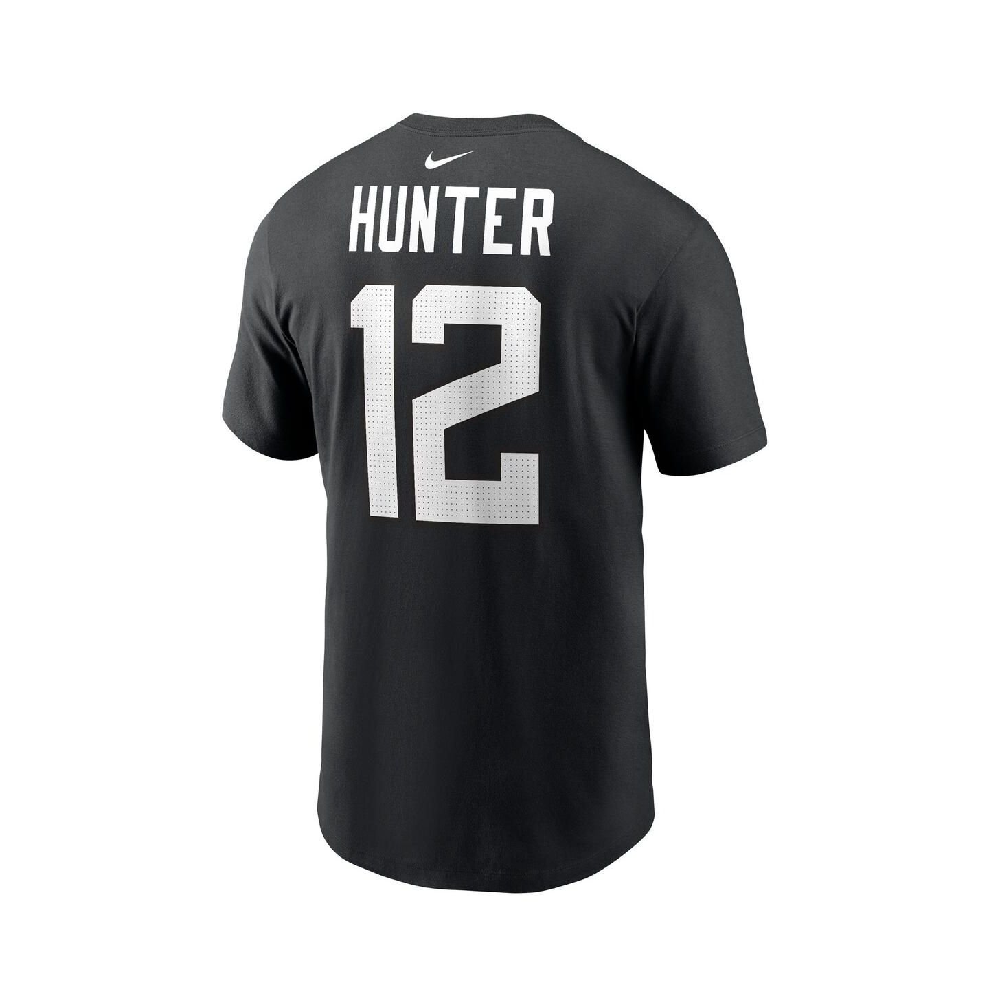 Мужская футболка Nike Travis Hunter Black Jacksonville Jaguars 2025 NFL Draft First Round Pick Player Name & Number — фото 3