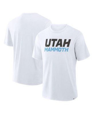 Fanatics - Men's White Utah Mammoth Wordmark Stadium Slub T-Shirt