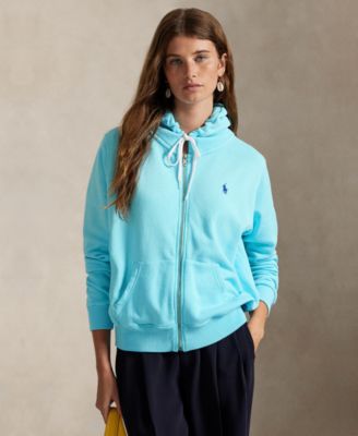 Polo Ralph Lauren - Women's Lightweight Fleece Full-Zip Hoodie Sweatshirt