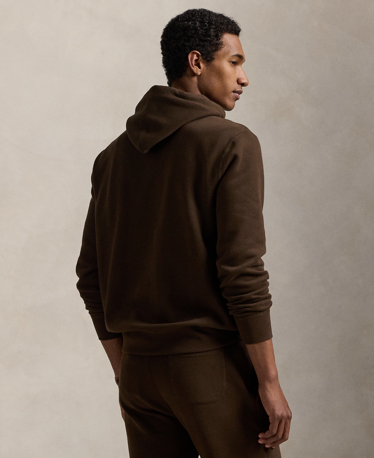 Polo Ralph Lauren Relaxed Fit Brown Sweatshirt With Embroidered Logo In Brown