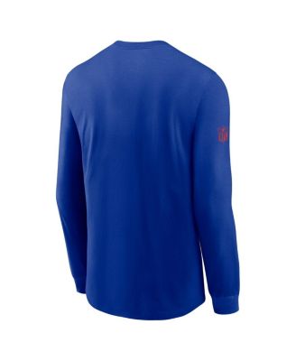 Men's Royal Buffalo Bills Sideline Performance Long Sleeve T-Shirt
