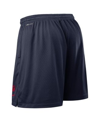 Men's Navy New England Patriots Sideline Reversible Performance Shorts