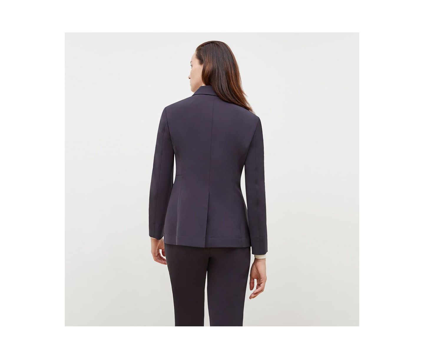 Женский пиджак M.M.LaFleur Moreland Travel Blazer - OrigamiTech, цвет: Холодный угольный — фото 6