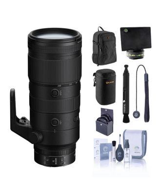 NIKKOR Z 70-200mm f/2.8 VR S Lens, Bundle with Alpine Backpack, 77mm Essentials Filter Kit, Lens Cleaner, Lens Case, Lens Shade, Cleaning Kit,