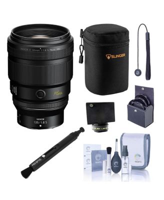 NIKKOR Z 135mm f/1.8 S Plena Lens, Bundle with Medium Lens Case, 82mm Filter Kit, Flex Lens Shade, Lens Pen Lens Cleaner, Cleaning Kit and Lens