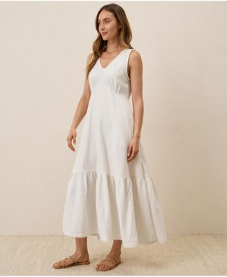 Women's Organic Cotton Coastal Double Gauze Beach To Brunch Dress