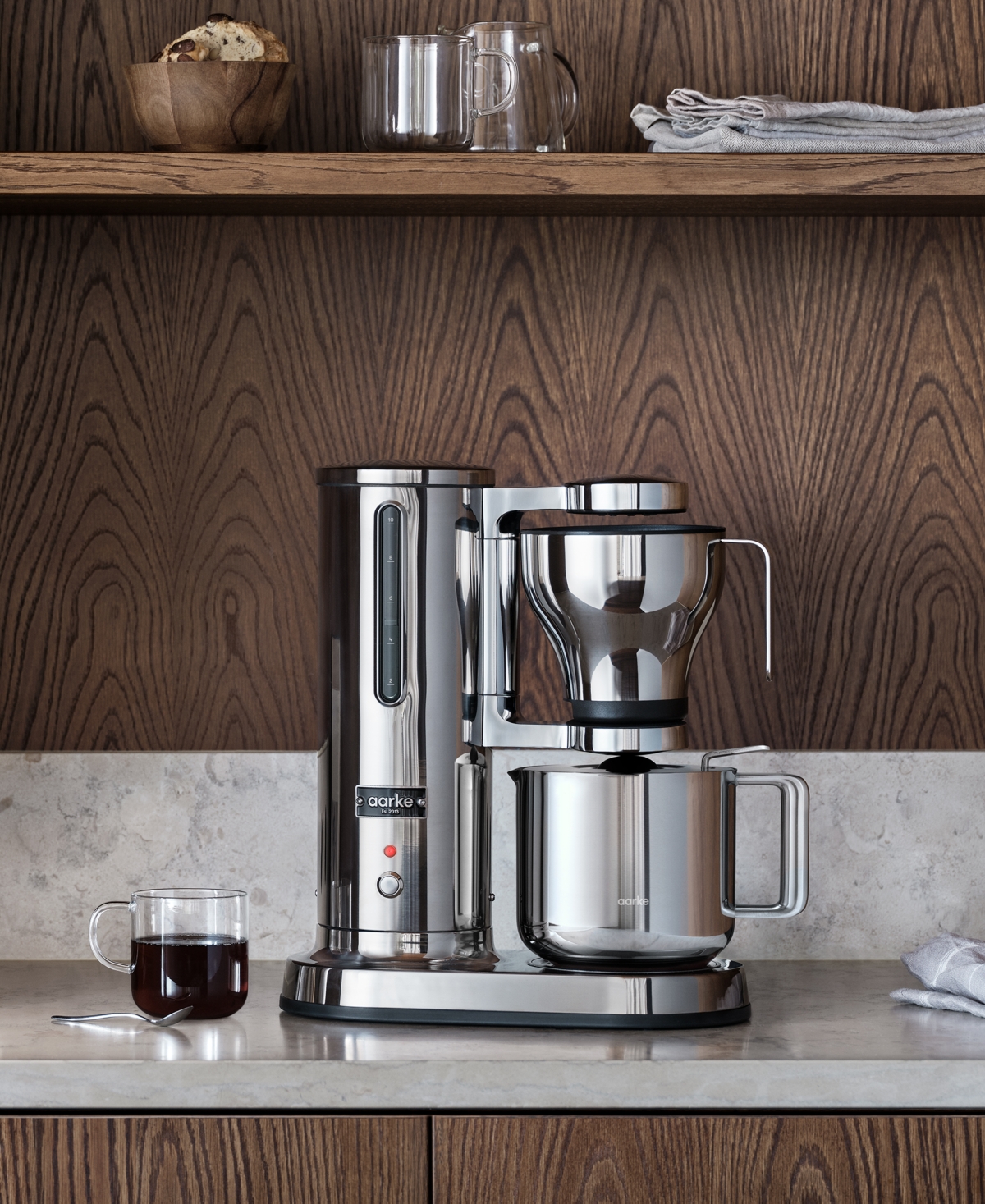 Aarke Coffee Maker In Metallic