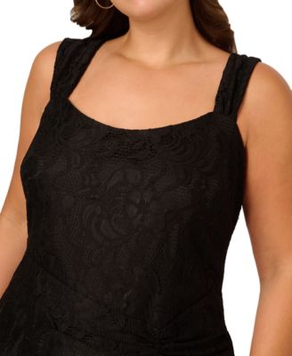 Plus Size Lace Midi Dress