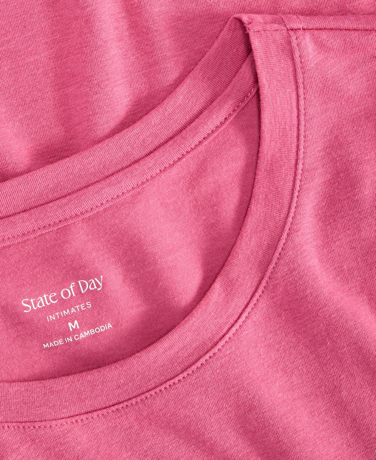 State Of Day Women's Cotton Blend Short-sleeve Sleep Tee Xs-3x, Macy's Exclusive