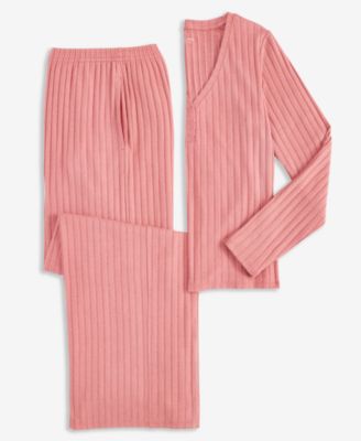 Women's Soft Rib-Knit Pajama Set, XS-3X, Macy's Exclusive