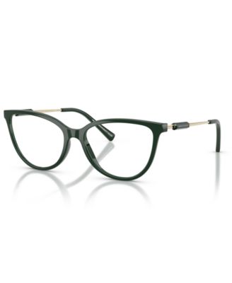 Armani Exchange Women's Cat Eye Eyeglasses, AX3128 - Shiny Green