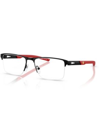Scuderia Ferrari Men's Narrow Eyeglasses, FZ7009 - Matte Black