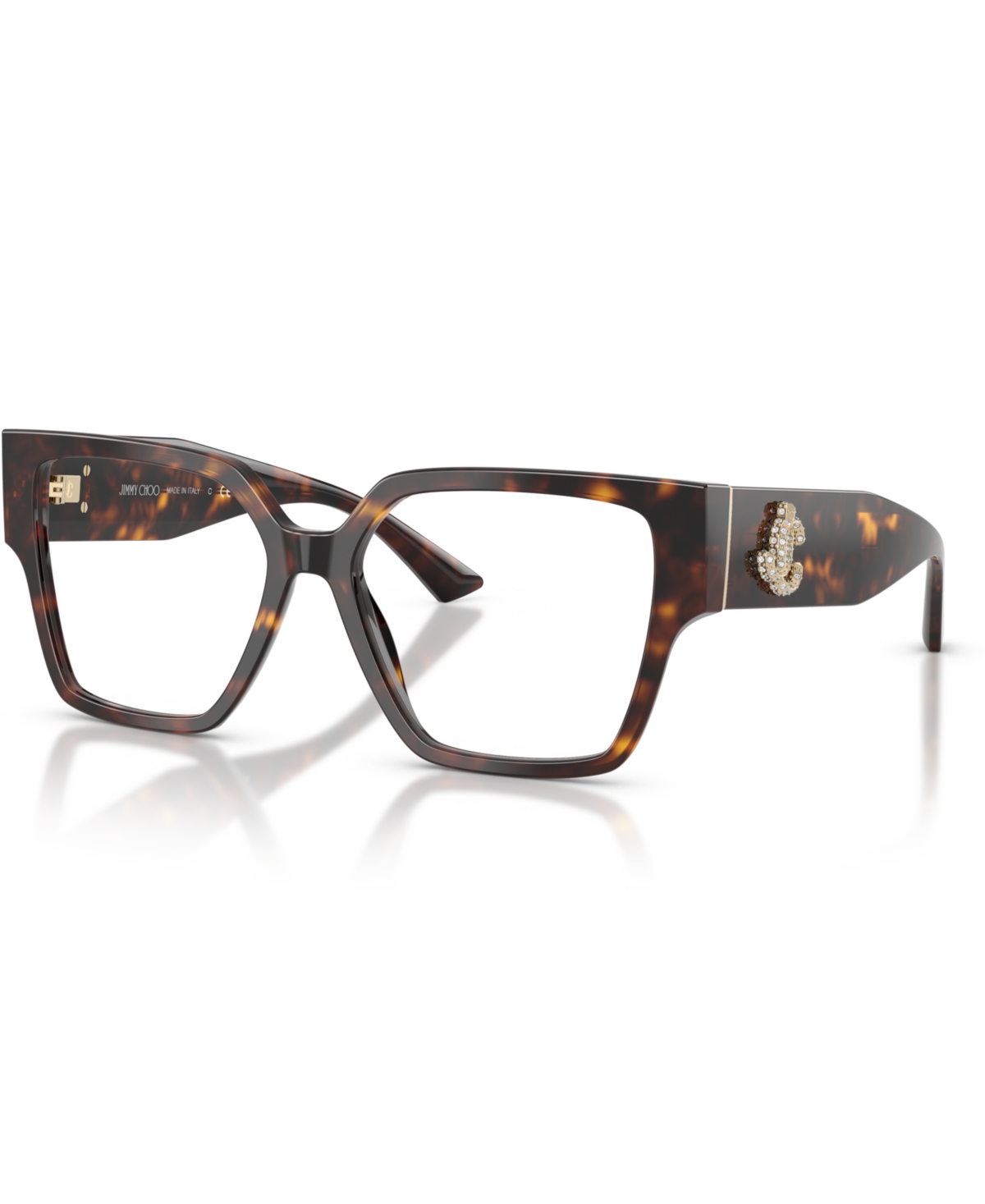 Women's Square Eyeglasses, JC3032B - Havana