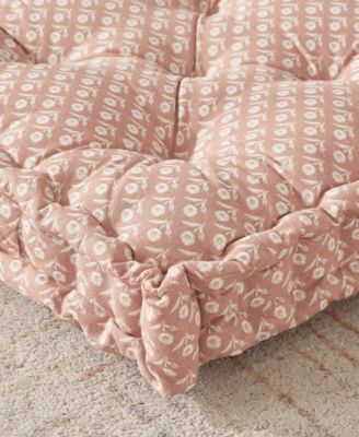 Floor Cushion Floral Decorative Pillow, 24" x 24"