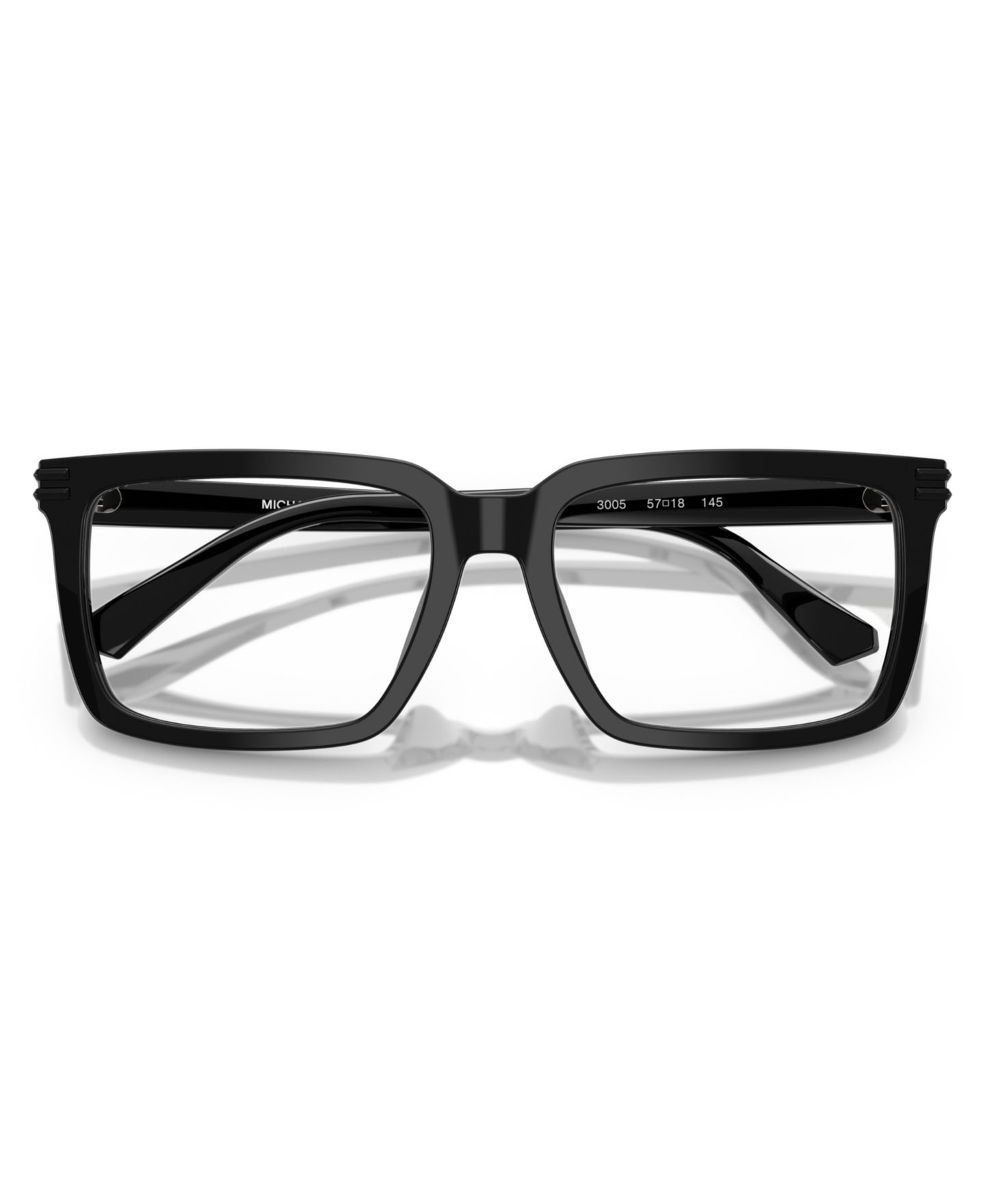Мужские очки Michael Kors Man Square Plastic MK4155U Bayshore Eyeglasses, цвет: Чёрный — фото 5