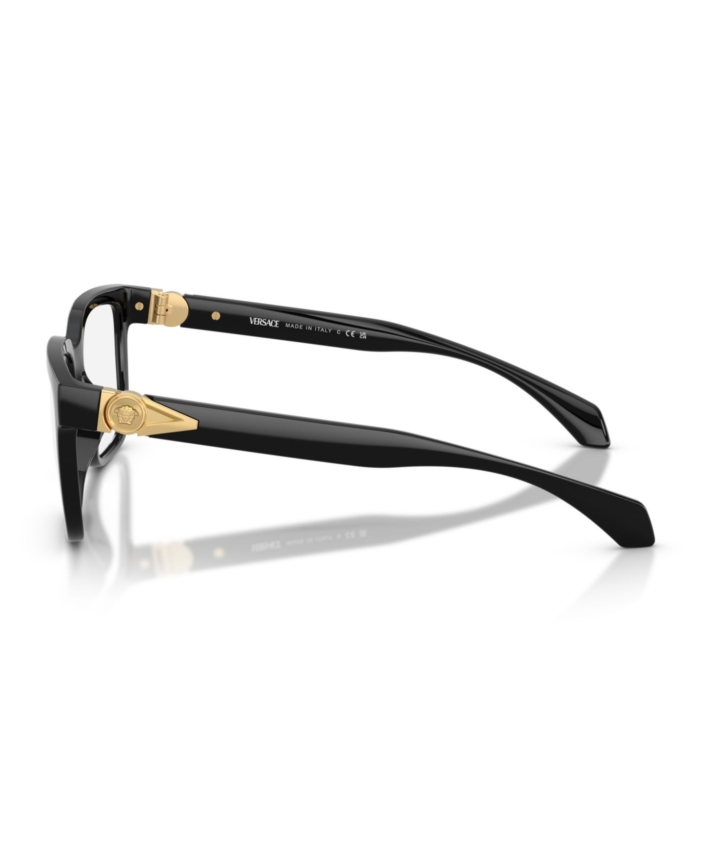 Мужские очки Versace Man Square Plastic VE3377U Eyeglasses, цвет: Чёрный — фото 3