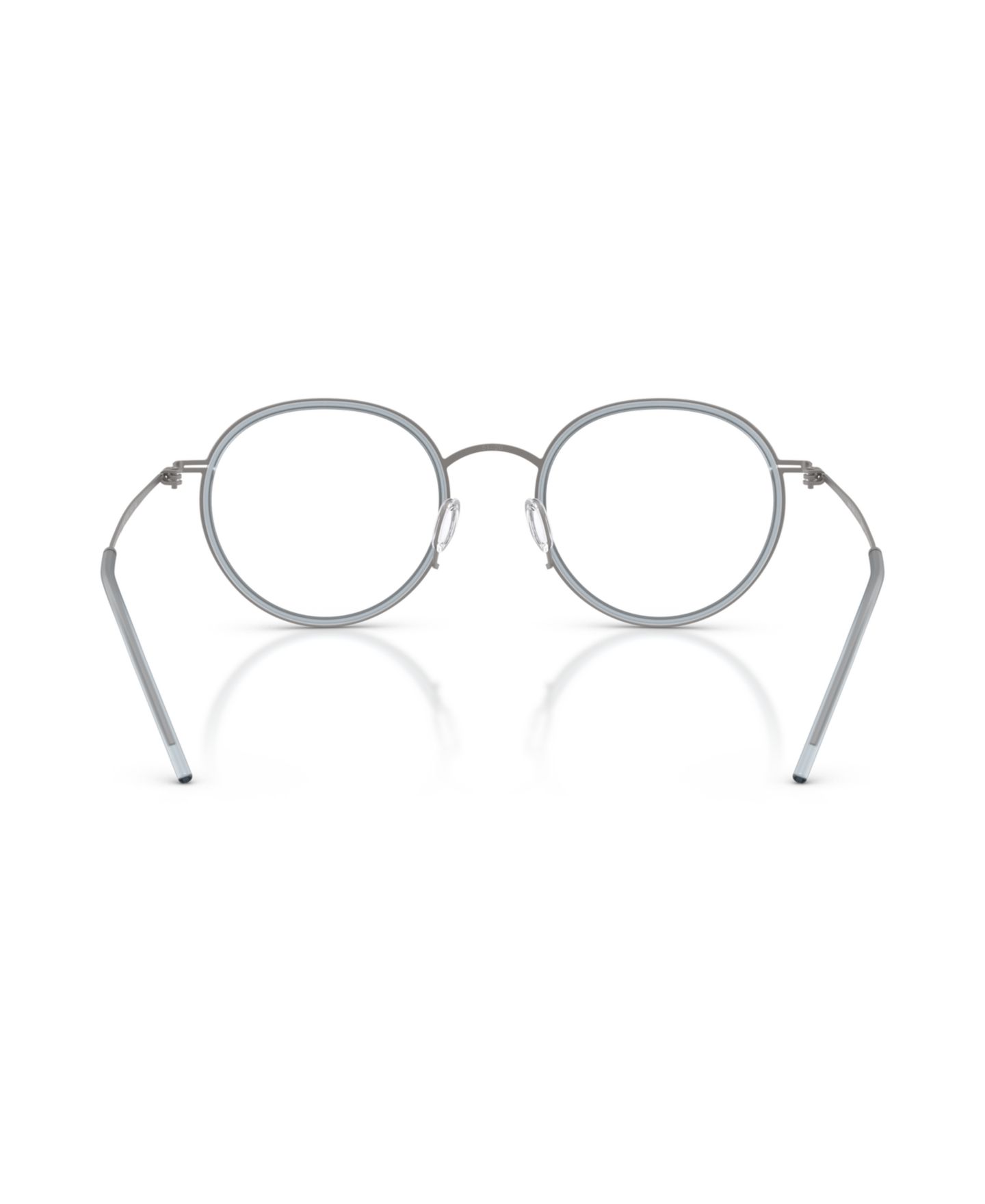 Мужские очки Giorgio Armani Man Round Metal AR5155 Eyeglasses, цвет: Графитовый — фото 4