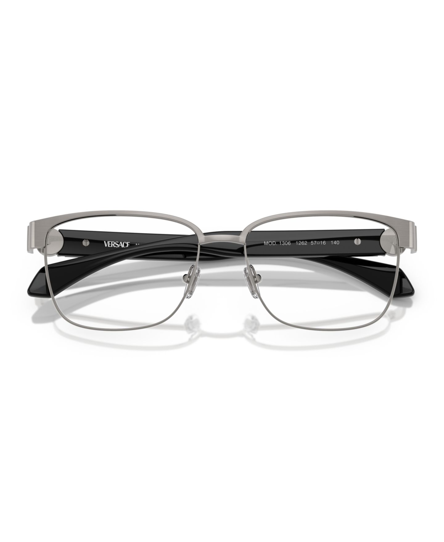 Мужские очки Versace Man Square Metal VE1306 Eyeglasses, цвет: Графитовый металлик — фото 5
