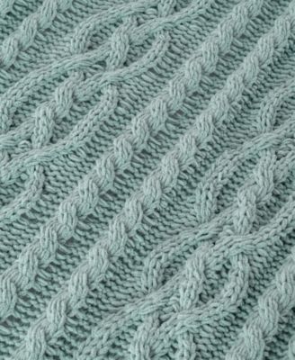Lifestyle Cable Knit Chenille Throw, 51" x 67"