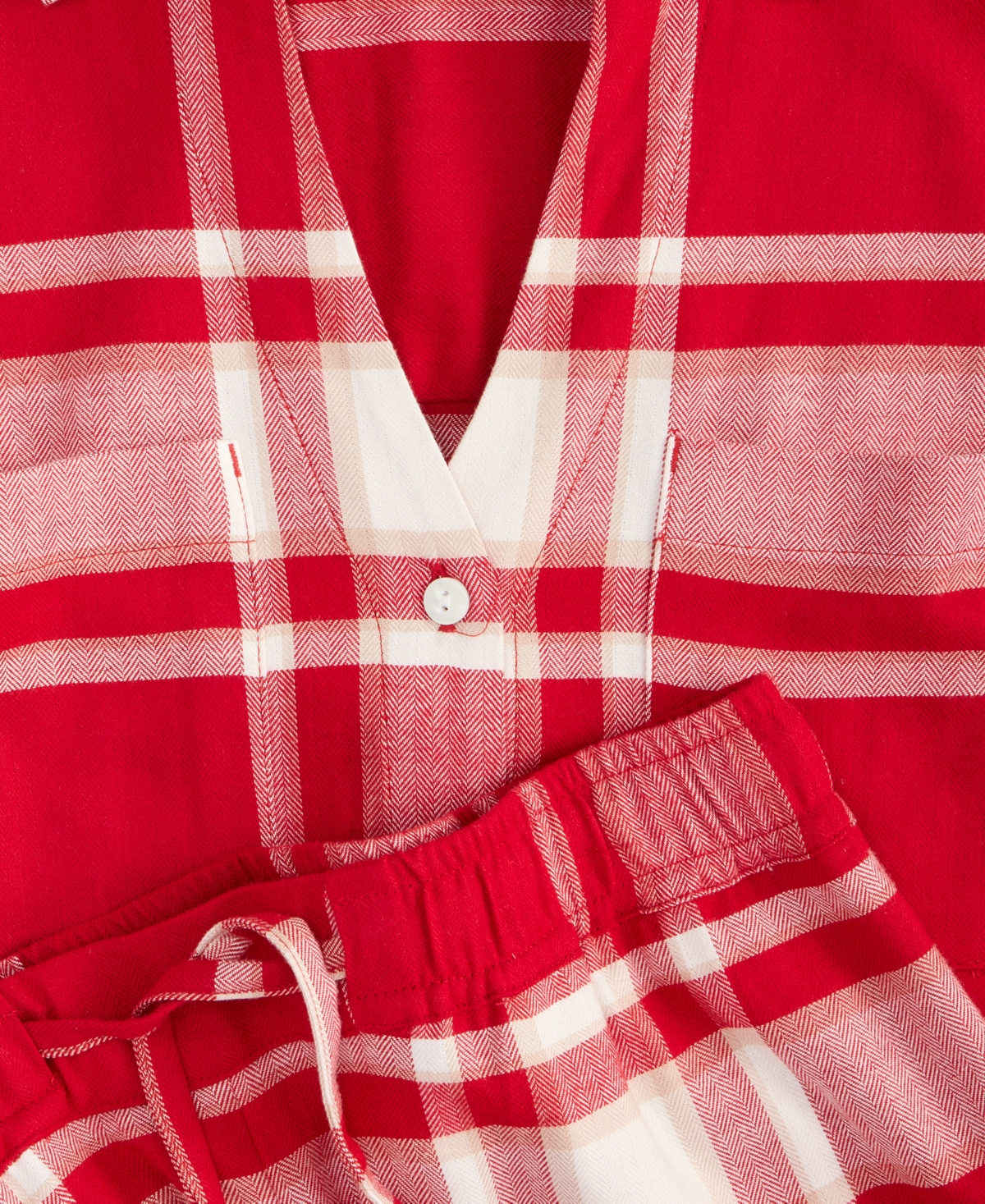 State Of Day Women's Flannel Pajama Set, Macy's Exclusive In Multi
