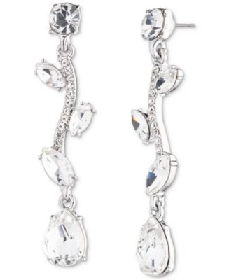 ピアス Givenchy Silver Tone Viney Linear Crystal Earrings Givenchy Silver Tone Viney Linear Crystal Earrings - Macy's