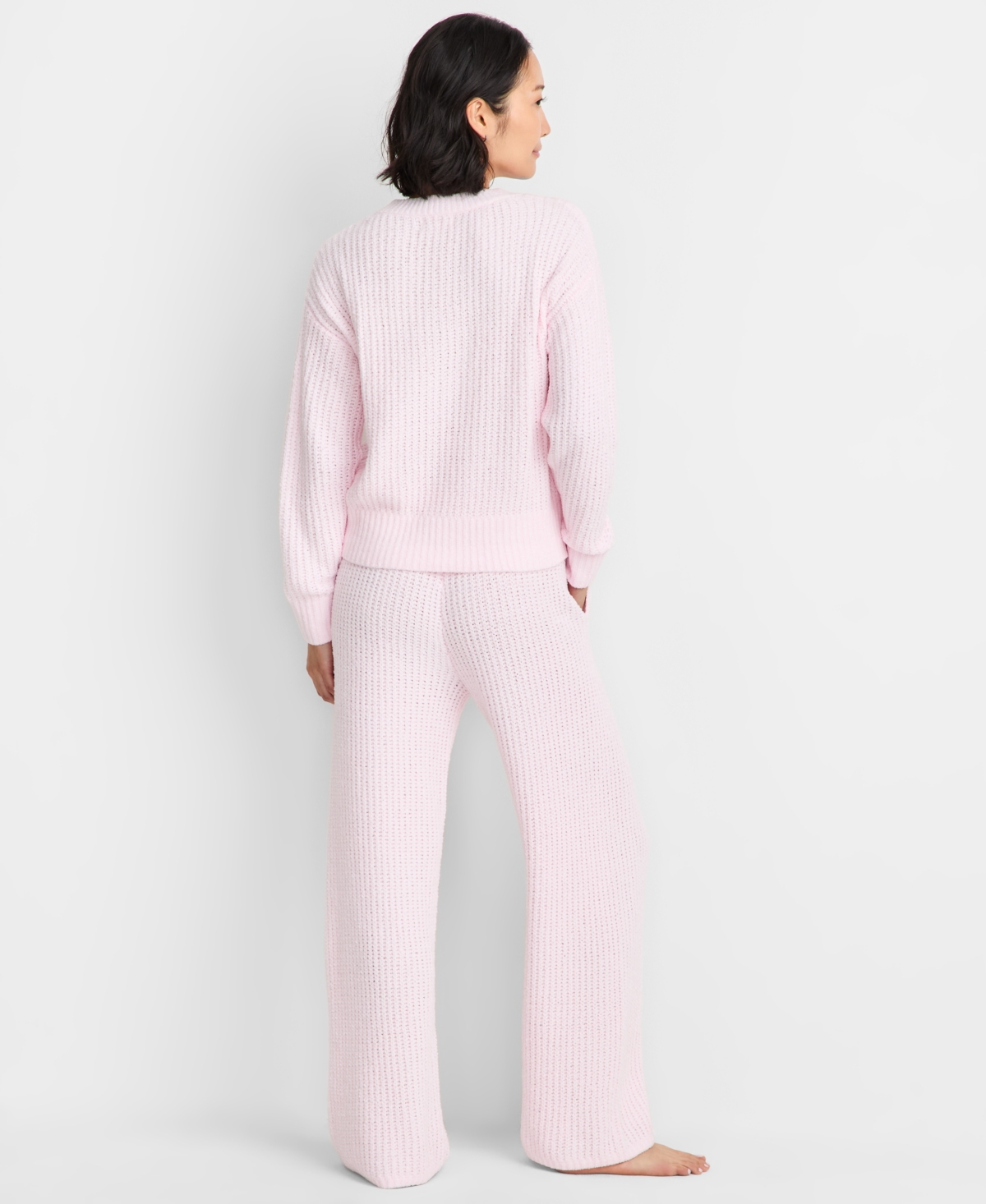 State Of Day Women's Chenille Sweater & Pant Set, Xs-3x, Macy's Exclusive In Pink