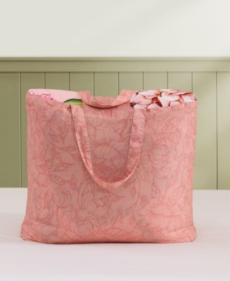 Spring Forever Bedding 100% Cotton Sateen 5 Piece King Size Reversible Comforter Set