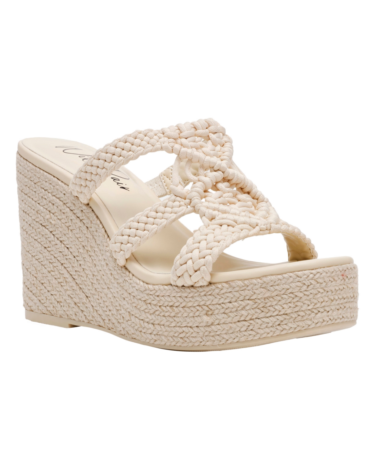Women's Cally Wedge Sandals, Exclusively at Macy's - Cream