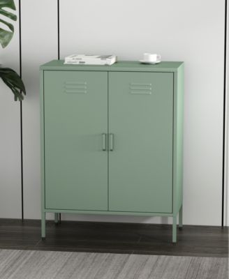 Naomi 31.5" Modern 3-Shelf Accent Cabinet