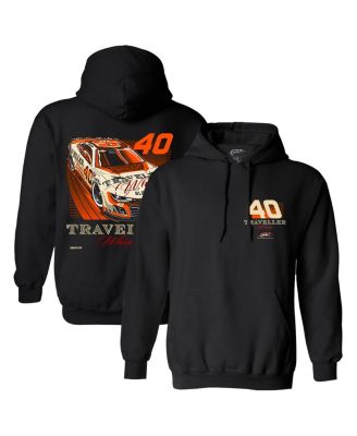 JR Motorsports Official Team Apparel - Men's Black Justin Allgaier Traveller Whiskey Car Pullover Hoodie Sweatshirt