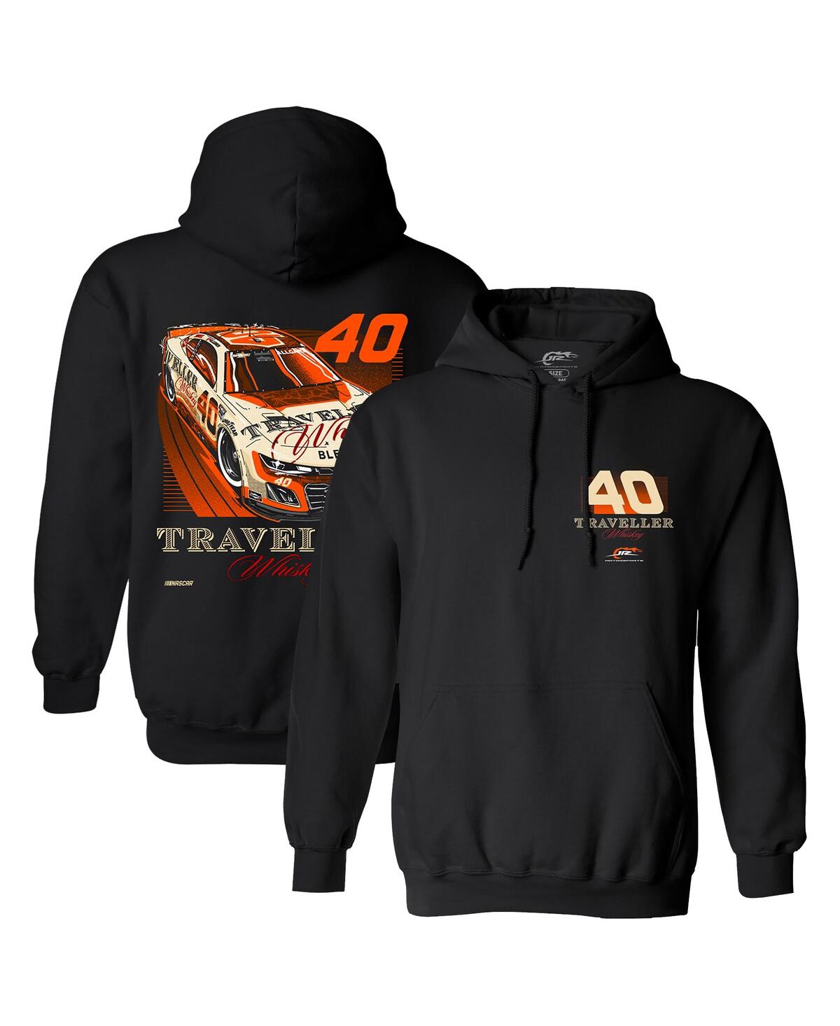 Men's Black Justin Allgaier Traveller Whiskey Car Pullover Hoodie Sweatshirt - Black