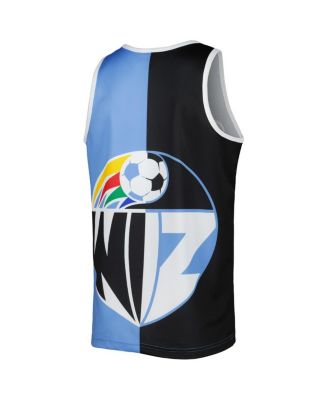 Men's Black/Sky Blue Sporting Kansas City Sublimated Split Logo Tank Top