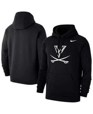 Nike - Men's Black Virginia Cavaliers Primary Club Fleece Pullover Hoodie