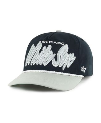 Men's Black Chicago White Sox Drop Shadow Rope Hitch Adjustable Hat