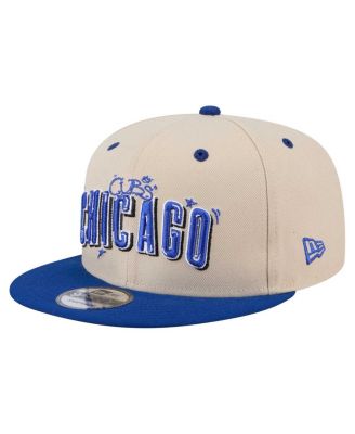 New Era - Men's Cream/Royal Chicago Cubs Team Art 9FIFTY Snapback Hat