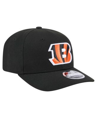 Men's Black Cincinnati Bengals 9SEVENTY Stretch-Snap Hat
