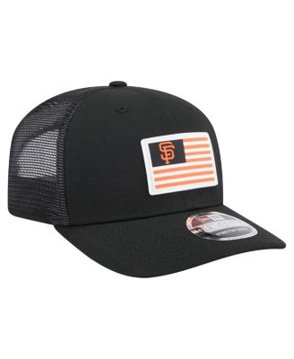 Men's Black San Francisco Giants Flag 9SEVENTY COOLERA Stretch-Snap Hat