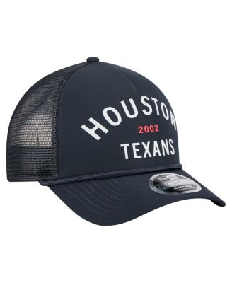Men's Navy Houston Texans Active Minimalist M-Crown A-Frame 9FORTY Adjustable Hat