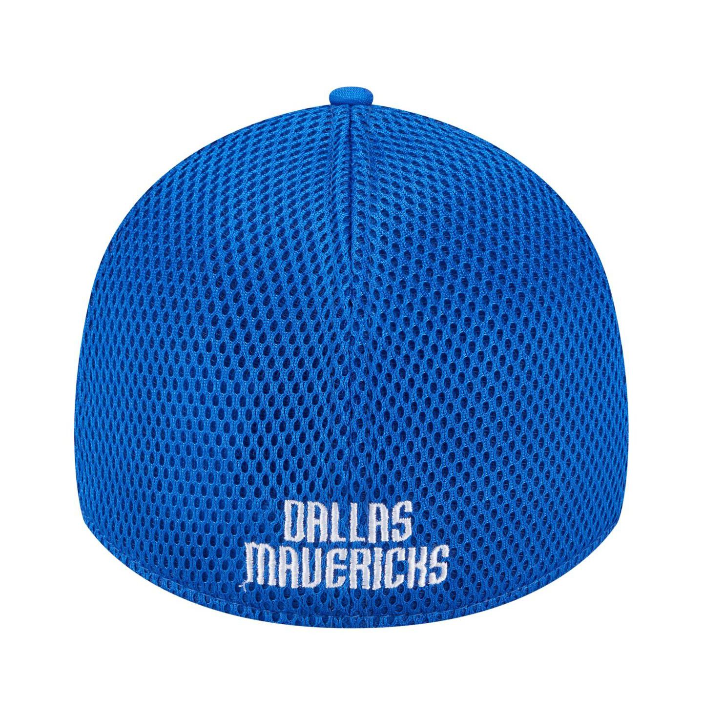 Мужская кепка New Era Blue Dallas Mavericks Subtle Camo 39THIRTY Flex Hat — фото 4