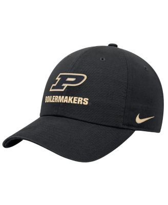 Nike - Men's Black Purdue Boilermakers 2025 On-Field Club Adjustable Hat
