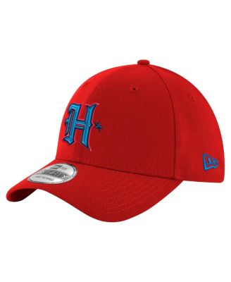 New Era - Men's Red Houston Texans Throwback Crawl Standard 39THIRTY Flex Hat