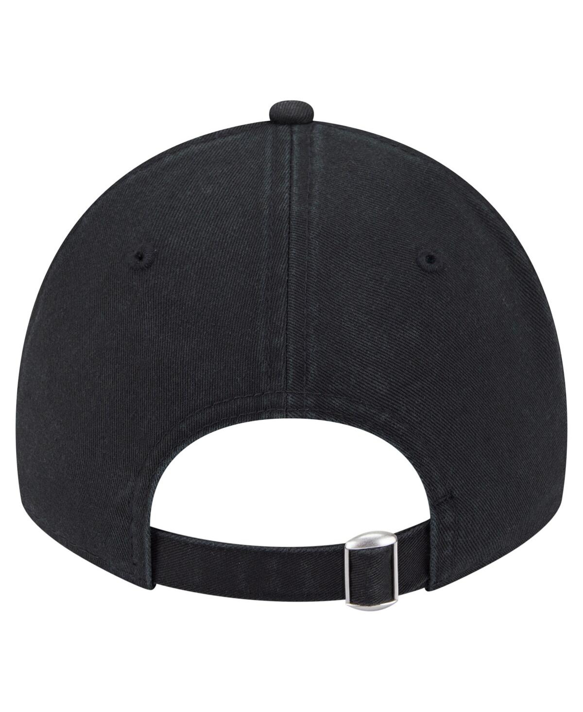 New Era Men's And Women's Black Wnba Core Alt Logo 9twenty Adjustable Hat In Black