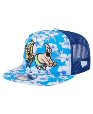 New Era - Men's Blue SpongeBob SquarePants Floral Golfer Snapback Hat