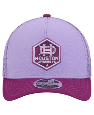 Men's Purple Houston Dynamo FC Color Pack 9FORTY A-Frame Adjustable Trucker Hat