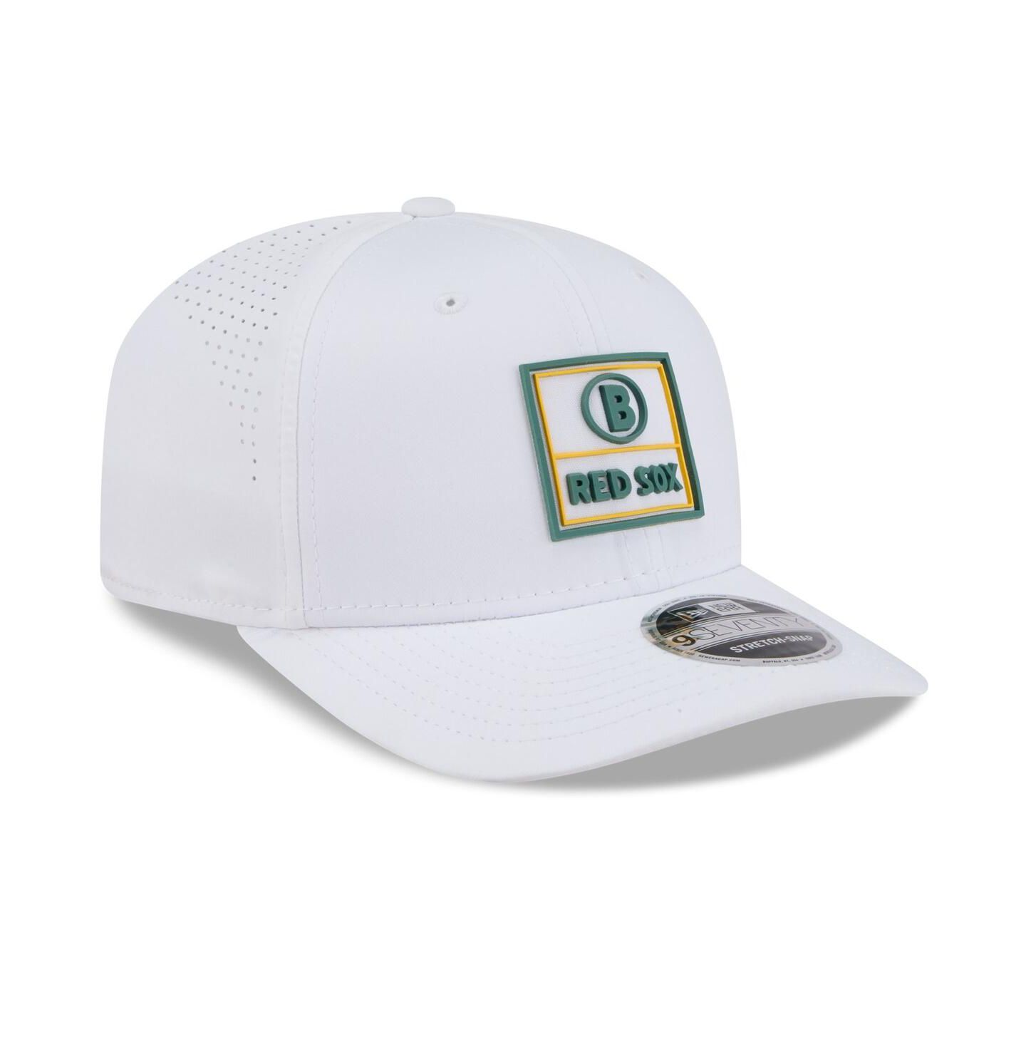 Мужские головные уборы New Era White Boston Red Sox 2025 City Connect Fan Pack 9SEVENTY Adjustable Hat — фото 3