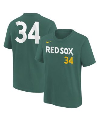 Nike - Big Boys and Girls David Ortiz Green Boston Red Sox 2025 City Connect Fuse Name Number T-shirt