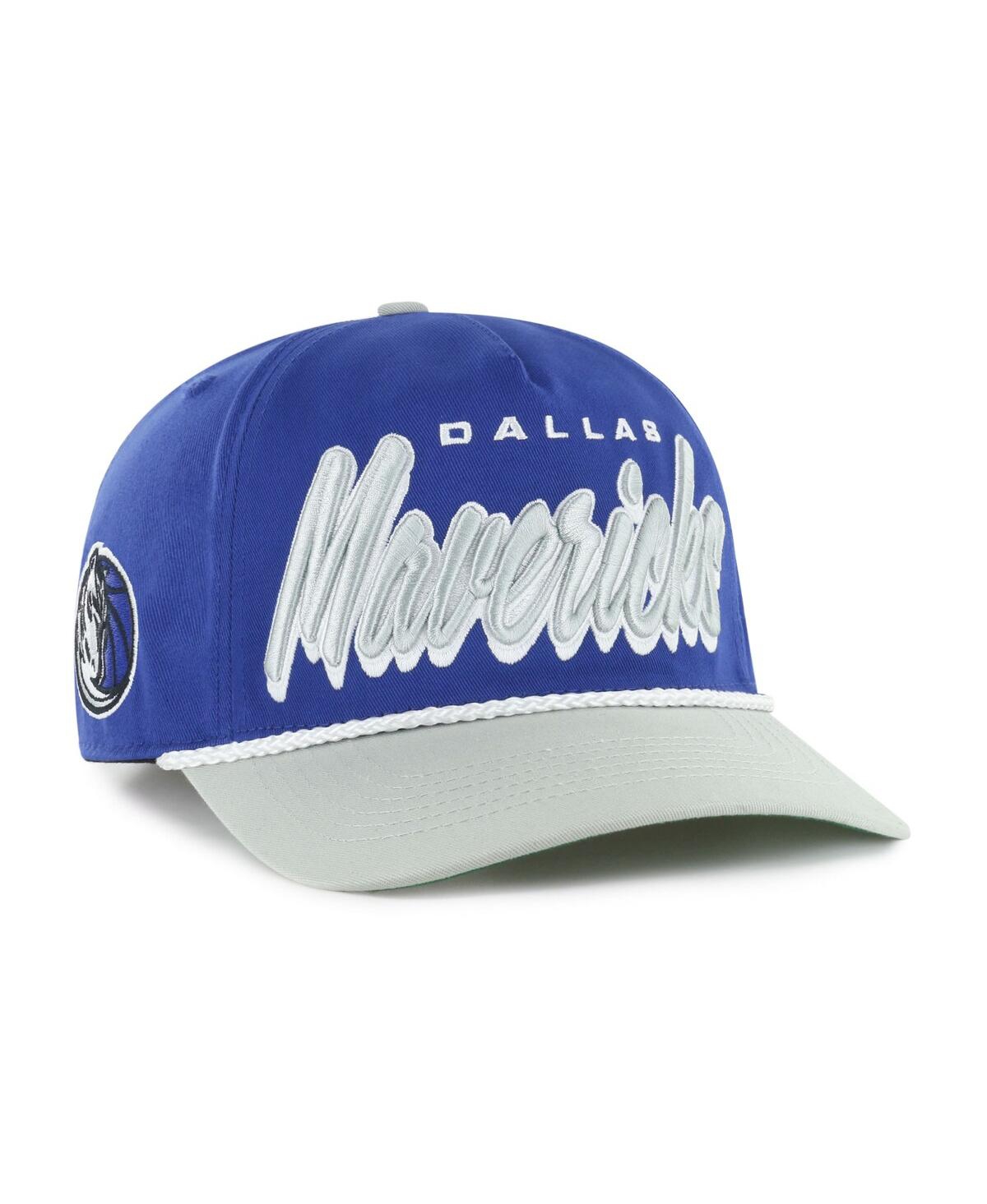 '47 Men's Blue/Gray Dallas Mavericks Drop shadow Rope Hitch Adjustable Hat - Blue, Gray
