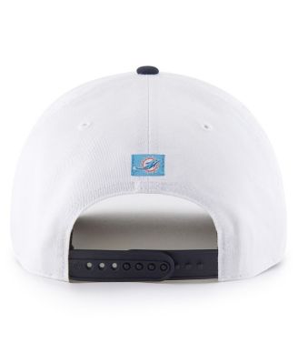 Men's White Miami Dolphins Patriotic Overhand Hitch Adjustable Hat