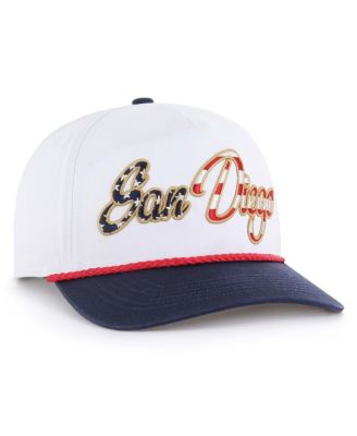Men's White San Diego Padres Patriotic Overhand Hitch Adjustable Hat